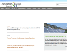 Tablet Screenshot of erneuerbare-energie.at